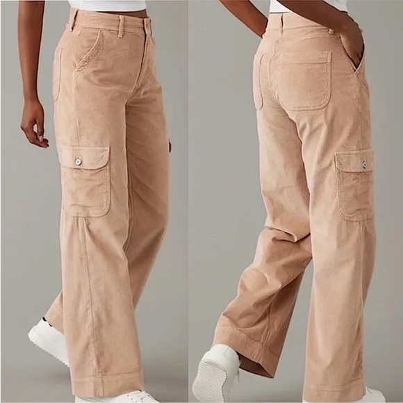 American Eagle Hi-Rise Baggy Wide Leg Pant (14S) - Picture 1 of 9
